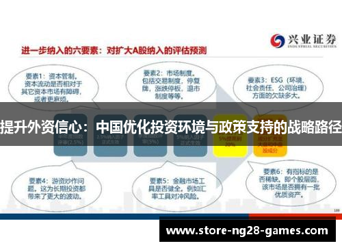 提升外资信心：中国优化投资环境与政策支持的战略路径